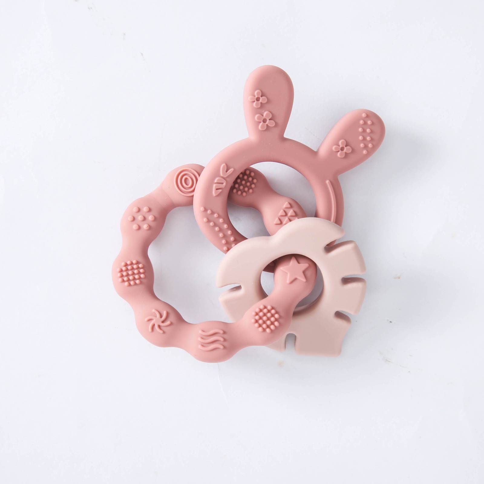 Baby Products For Gift - Silicone Baby Teether Safe BPA-Free Food-Grade,