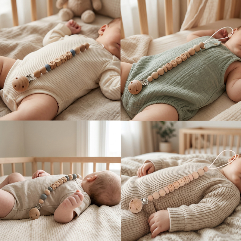 Baby Products Gift - Baby Custom Hebrew Name Pacifier Crown