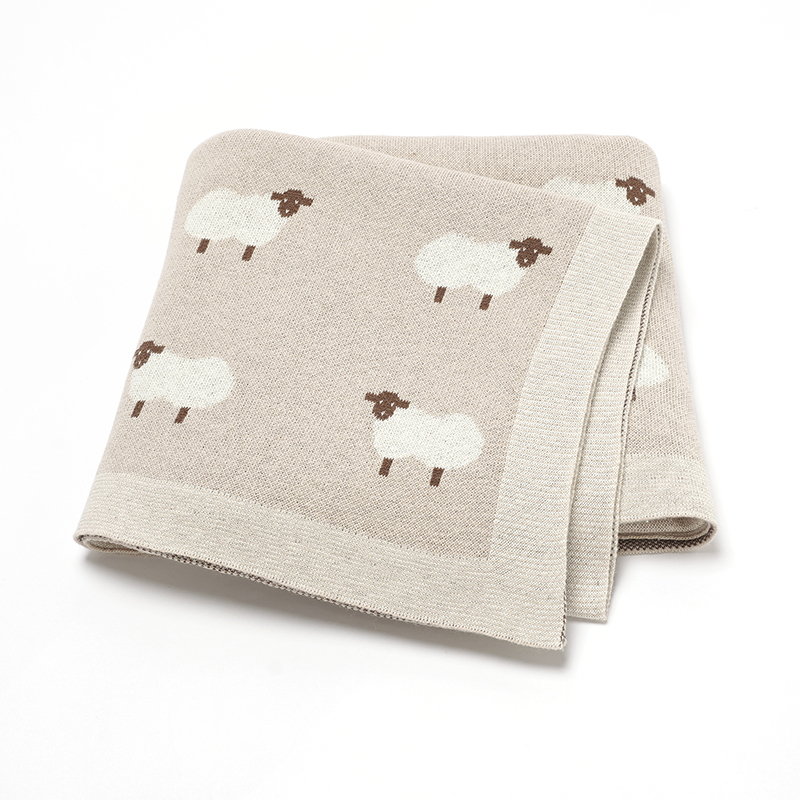 Baby Products Organic - Cute Sheep Print Muslin Newborn Baby