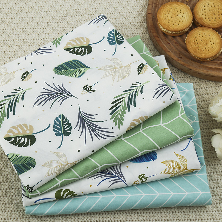Baby Products Organic - Leaf Printed 100% Cotton Fabric Dress