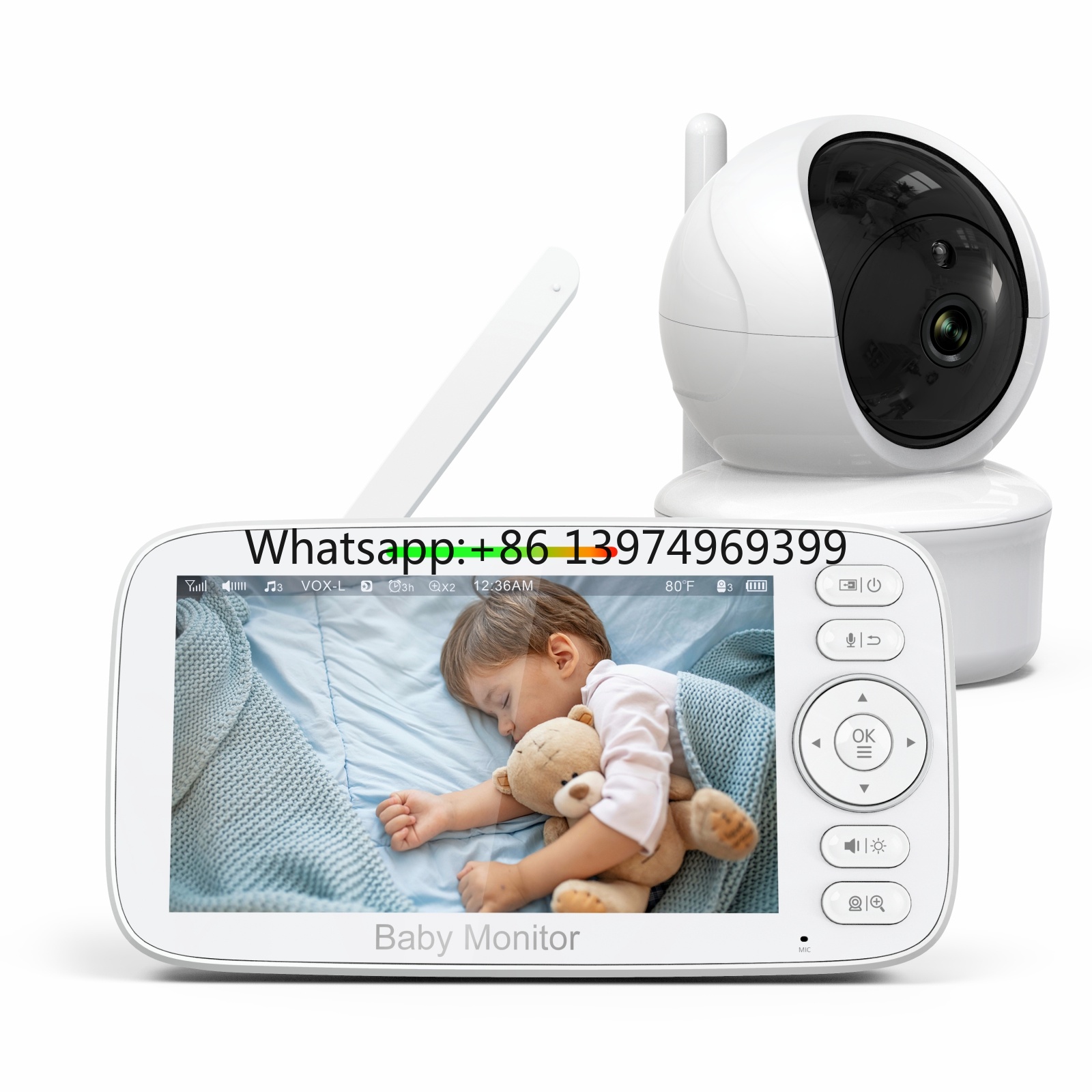 5inch HD 720P Baby Monitor Cam - Baby Monitor Sensor 评论和价格