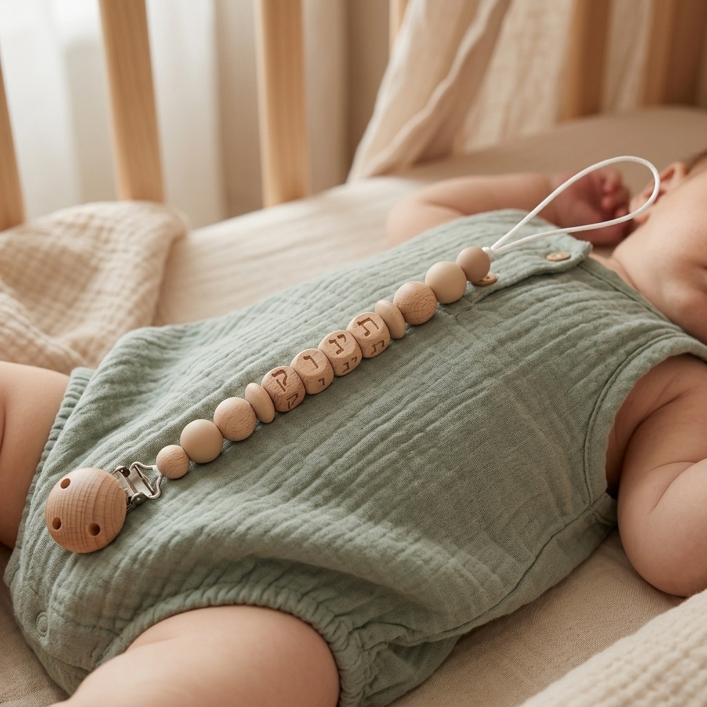 Baby Custom Hebrew Name Pacifi - Baby Products Gift 评论和价格