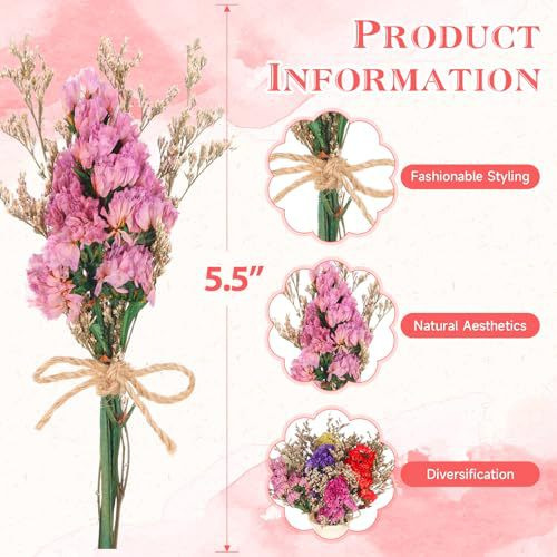 Mini Dried Flower Bouquet Natu - Baby Products Gift 评论和价格